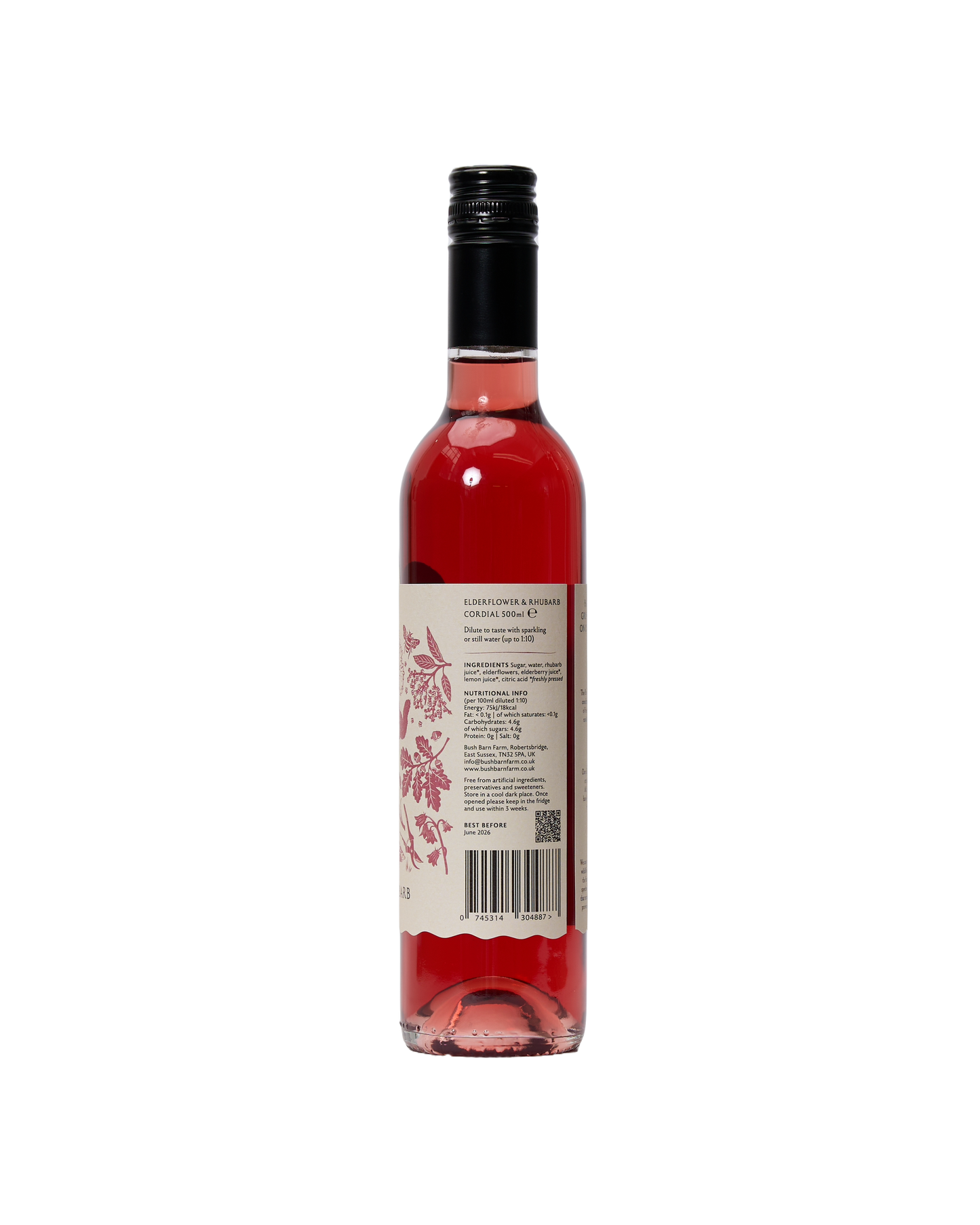 Elderflower & Rhubarb Cordial