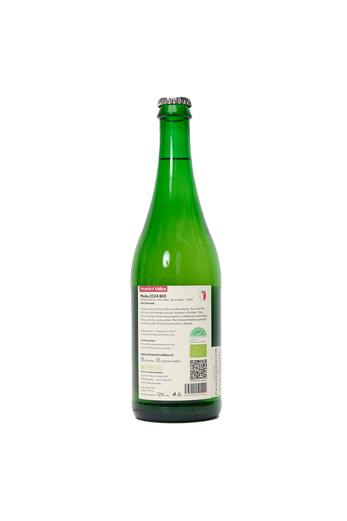 Vinařstvi Válka - MuAu PetNat: Czech Sparkling Wine