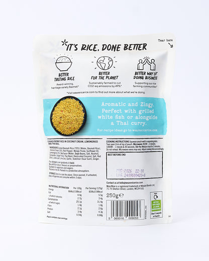Ready-To-Eat Coconut & Lemongrass Basmati Rice