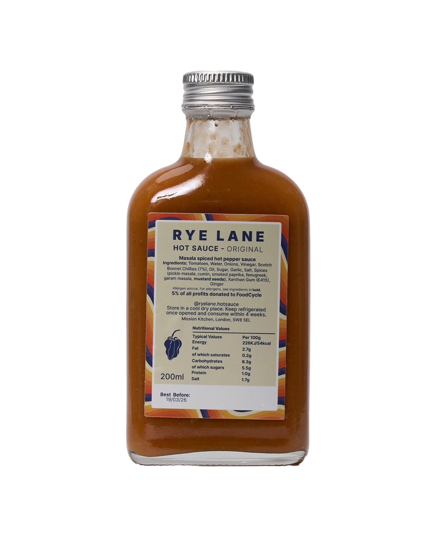 Original Rye Lane Hot Sauce