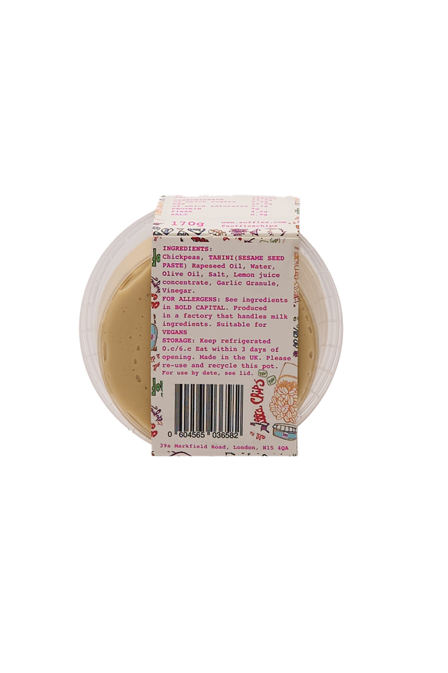 Soffle's All Natural Olive Oil Hummus (170g)