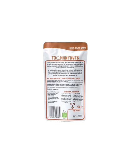 Miso Honey Roast Peanuts and Cashews (Snack Pack)
