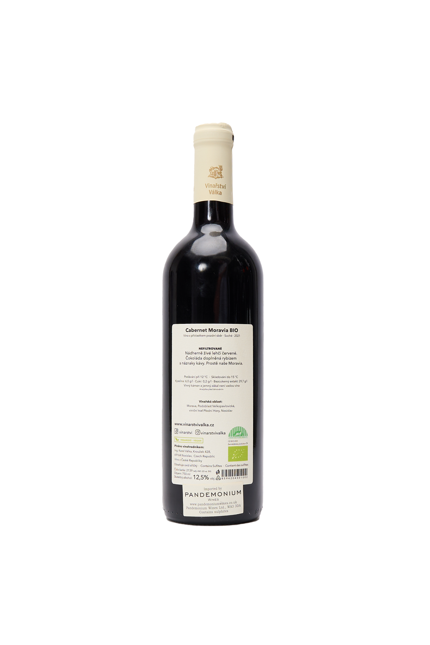 Vinařství Válka - Cabernet Moravia: Czech Red Wine